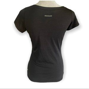 Lululemon Black Silverscent T-Shirt Fitted Crewneck Mesh
